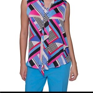 Karl Lagerfeld Multicolor Geometric Top